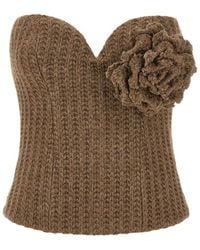 GIUSEPPE DI MORABITO - Tricot Bustier Top - Lyst