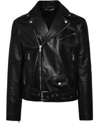 Palm Angels - Black Leather Jacket - Lyst