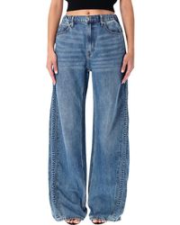 Alexander Wang - Balloon Jogger Jeans With Logo - Lyst