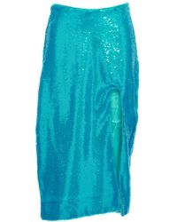 Ganni - Sequin Midi Skirt - Lyst