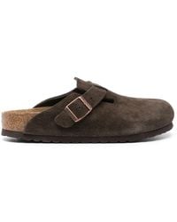 Birkenstock - Boston Suede Mule Shoes - Lyst