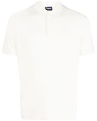 Drumohr - Short Sleeves Polo Shirt With Buttons Clothing - Lyst