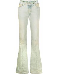 The Attico Denim Fern Cargo Jeans in 