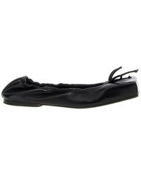Jacquemus - Leather Square-Toe Ballet Flats - Lyst