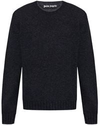 Palm Angels - Curved Logo Sweater - Lyst