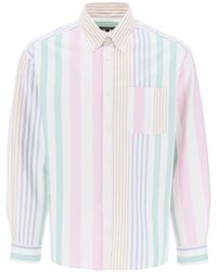 A.P.C. - Mateo Striped Oxford Shirt - Lyst