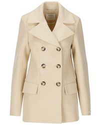 Sportmax - Double-breasted Long-sleeved Coat - Lyst