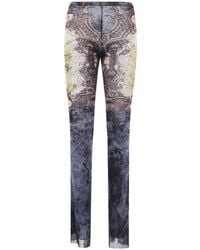 Jean Paul Gaultier - Mesh Trouser Printed "médaillon" Clothing - Lyst