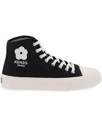 KENZO - Canvas Foxy High Top Sneakers - Lyst