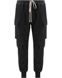 Rick Owens - Stretch Cotton Track-Pants - Lyst