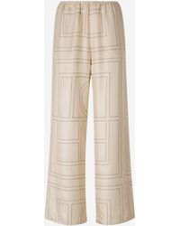 Totême - Monogram Silk Pajama Trousers - Lyst