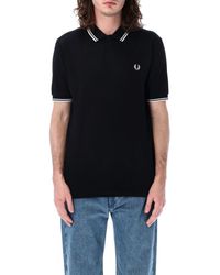 Fred Perry - The Twin Tipped Piqué Polo Shirt - Lyst