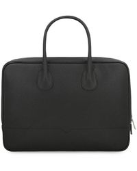 Valextra - My Logo Leather Briefcase - Lyst