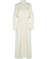 Isabel Marant - Frilled Collar Long Dress - Lyst