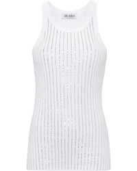 The Attico - Ribbed Jersey Tank - Lyst
