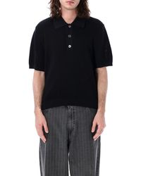 Our Legacy - Traditional Knit Polo Shirt - Lyst