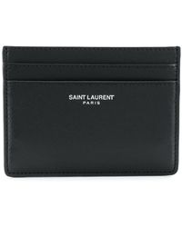 Saint Laurent - Grain Leather Card Case - Lyst