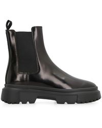 Hogan - H619 Leather Chelsea Boots - Lyst