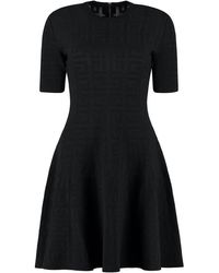 Givenchy - Jacquard Knit Mini-Dress - Lyst