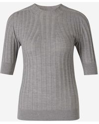 Peserico - Ribbed Knit Sweater - Lyst