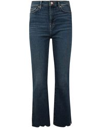 7 For All Mankind - Hw Slim Kick Luxe Vintage Sea Level With Distressed Hem Clothing - Lyst
