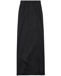 Balenciaga - Wool Midi Skirt - Lyst