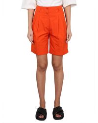 Aspesi - Cotton Poplin Shorts - Lyst