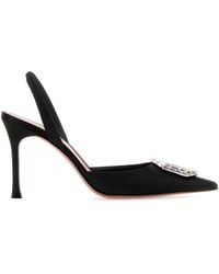 AMINA MUADDI - Satin Camelia Pumps - Lyst