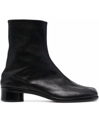 Maison Margiela Leather Ankle Boots in Steel Grey for Men Mens Shoes Boots Casual boots Grey 