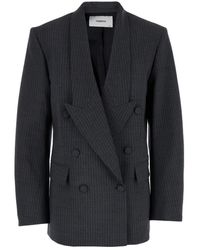 Coperni - Pinstripes Double-Breasted Jacket - Lyst