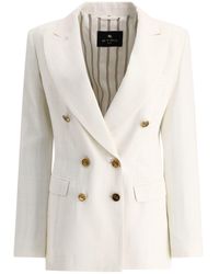 Etro - Double-Breasted Blazer - Lyst