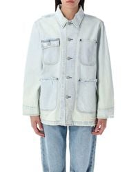 Polo Ralph Lauren - Distressed Denim Utility Jacket - Lyst