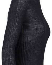 Saint Laurent - Black Wool Blend Turtleneck Sweater - Lyst