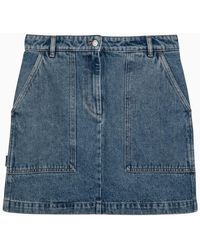 Maison Kitsuné - Denim Miniskirt - Lyst