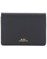 A.P.C. - Leather Stefan Card Holder - Lyst