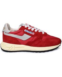 Autry - Red Suede Blend Sneakers - Lyst