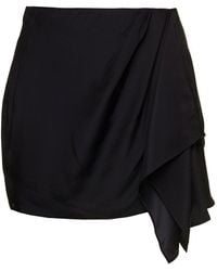 GAUGE81 - 'Anjo' Miniskirt With Dramatic Side Draping Detail - Lyst