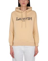 Lanvin - Sweatshirt With Logo Embroidery - Lyst