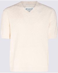 Maison Margiela - Off Cotton Textured T-Shirt - Lyst