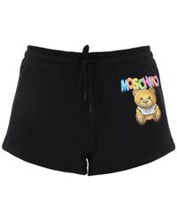 Moschino - Logo Printed Shorts - Lyst
