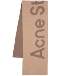 Acne Studios - Logo Wool Scarf - Lyst
