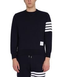 Thom Browne - 4bar Stripe Inlay Sweatshirt - Lyst