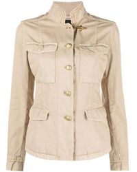 Fay - Cotton And Linen Blend Saharan Jacket - Lyst