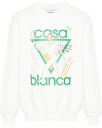 Casablanca - Logo Organic Cotton Sweatshirt - Lyst