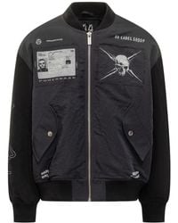 M44 LABEL GROUP - 44 Label Group Bomber Jacket With Patch And Embroidery - Lyst