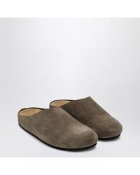 The Row - Light Suede Mule Hugo - Lyst