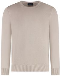 Drumohr - Cotton Crew-Neck Sweater - Lyst