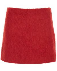MSGM - Miniskirt With Side Concealed Zip Closure - Lyst