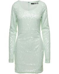 ROTATE BIRGER CHRISTENSEN - Mini Dress With All-Over Sequins - Lyst