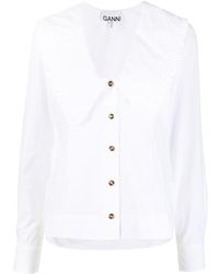 Ganni Shirts for Women | Christmas Sale up to 82% off | Lyst
